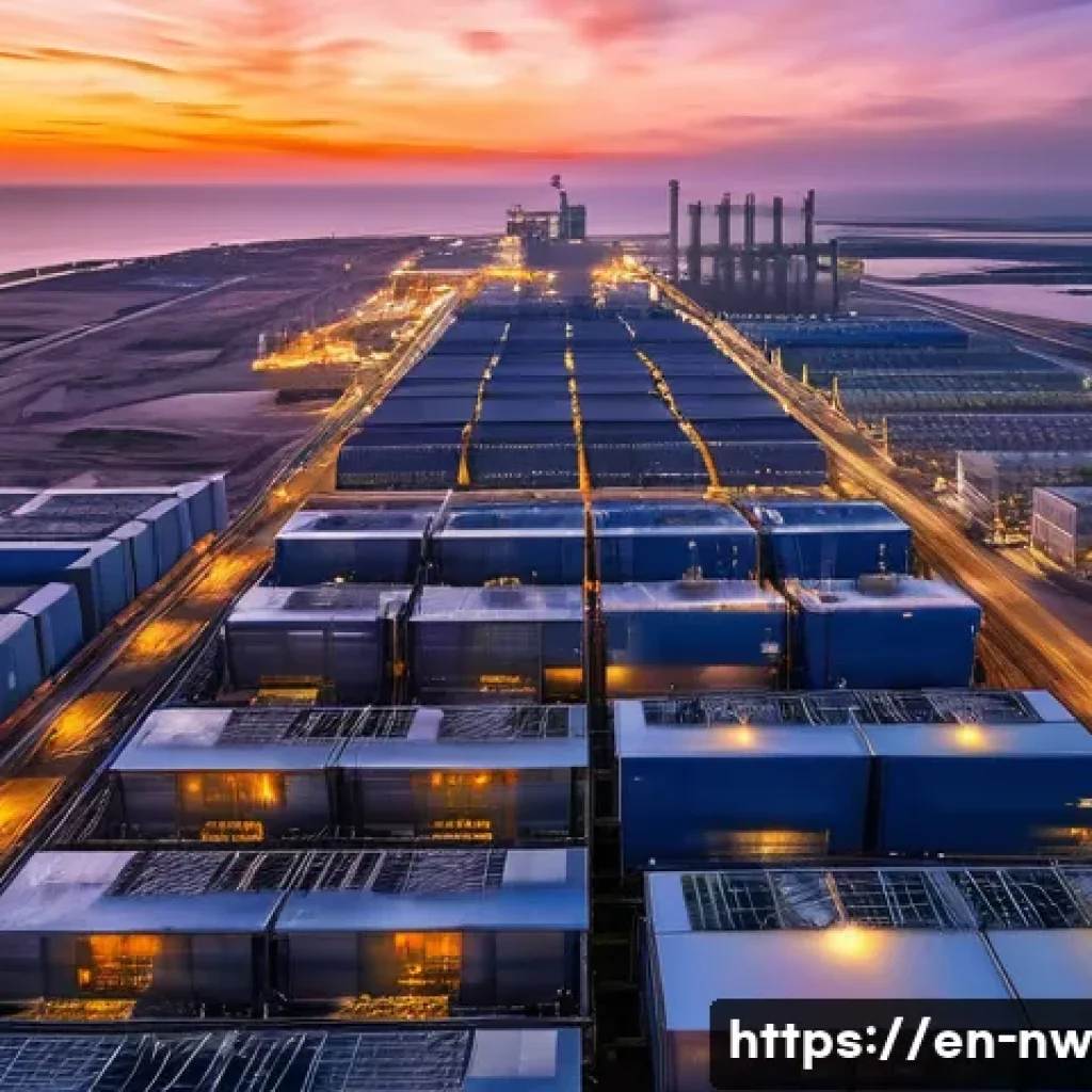 담수화 기술의 정책적 과제 - **Prompt for "The Astronomical Upfront Investment":**
"A vast, futuristic desalination plant spr...